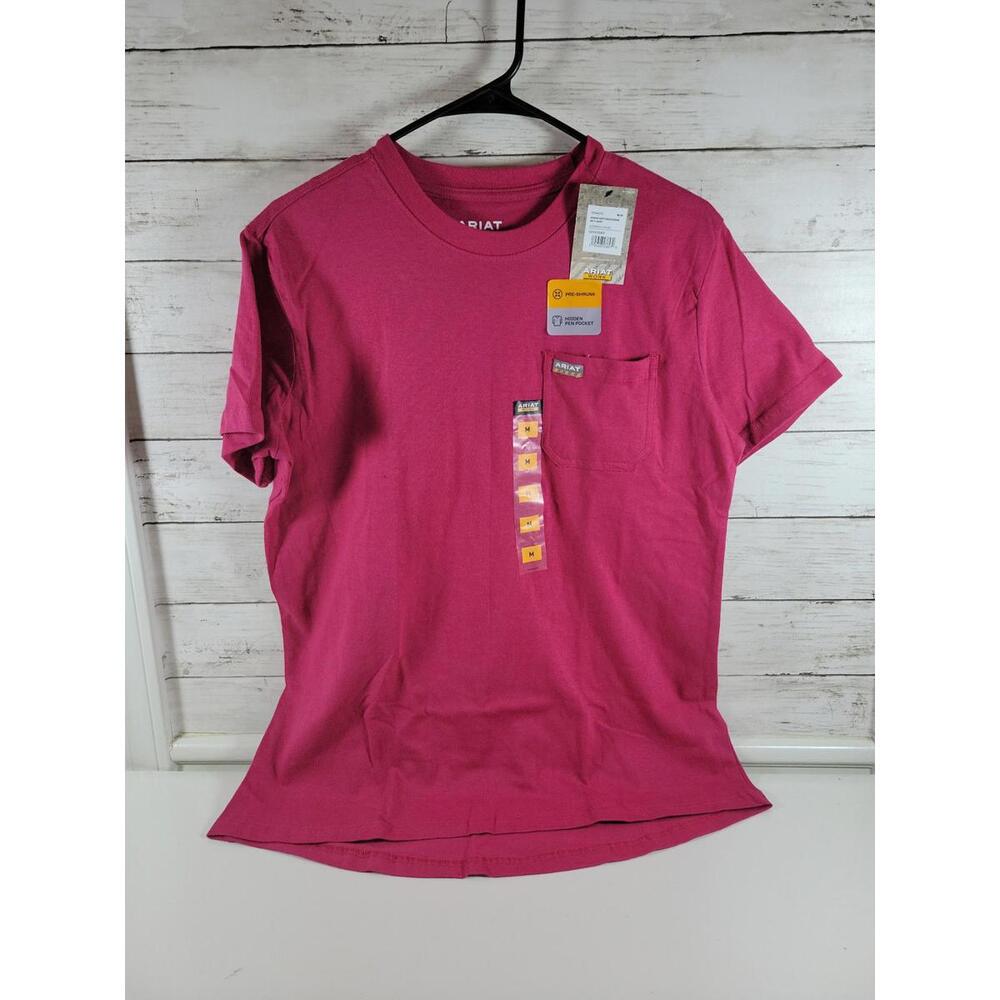 Ariat Rebar Work Men’s T-Shirt M Cherries Jubilee Performance Workwear – New